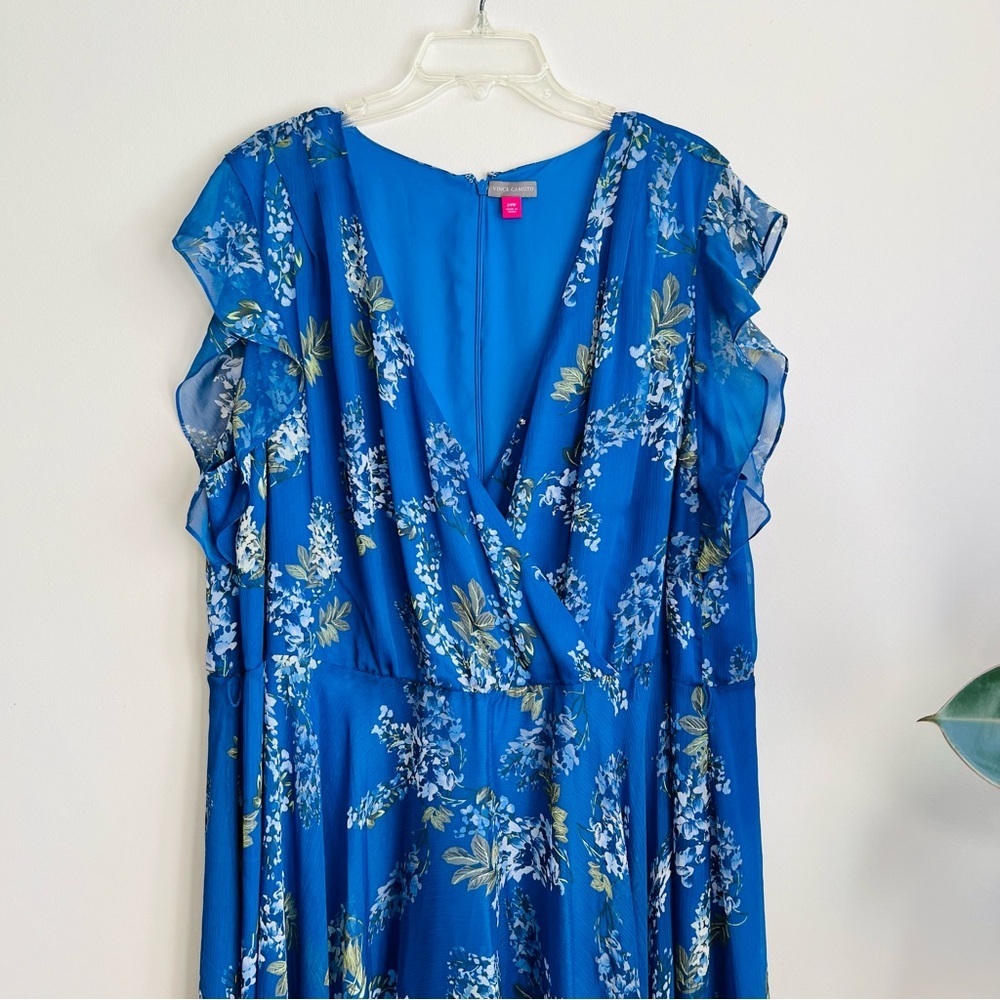 Vince Camuto Weeping Willows Floral Ruffle Dress - Picture 4 of 10
